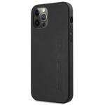 AMG AMHCP12LDOLBK iPhone 12 Pro Max 6,7" czarny/black hardcase Leather Hot Stamped