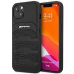 AMG AMHCP14MGSEBK IPHONE 14 PLUS / 15 PLUS 6.7 "BLACK / BLACK HARDCASE LEATHER DEBOSSED LINES