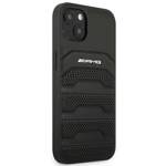 AMG AMHCP14MGSEBK IPHONE 14 PLUS / 15 PLUS 6.7 "BLACK / BLACK HARDCASE LEATHER DEBOSSED LINES