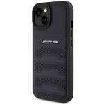 AMG AMHCP15SGSEBK IPHONE 15/14/13 6.1 "BLACK / BLACK HARDCASE LEATHER DEBOSSED LINES