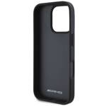 AMG AMHCP16LGSEBK iPhone 16 Pro  6.3" czarny/black hardcase Leather Debossed Lines Black Logo