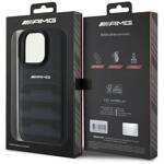 AMG AMHCP16LGSEBK iPhone 16 Pro  6.3" czarny/black hardcase Leather Debossed Lines Black Logo