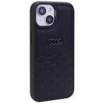 AUDI GT SYNTHETIC LEATHER IPHONE 15 PLUS/14 PLUS 6.7 "BLACK/BLACK HARDCASE AU-TPUPPCIP15M-GT/D2-BK