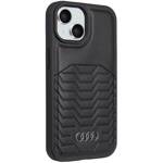 AUDI SYNTHETIC LEATHER MAGSAFE IPHONE 15 PLUS / 14 PLUS 6.7" BLACK/BLACK HARDCASE AU-TPUPCMIP15M-GT/D3-BK