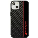 Audi Carbon Fiber Stripe iPhone 14 / 15  / 13 6.1" czarny/black hardcase AUS-TPUPCIP14-R8/D1-BK