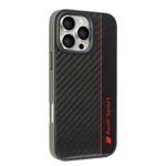 Audi Carbon Fiber Stripe iPhone 16 Pro Max 6.9" czarny/black hardcase AUS-TPUPCIP16PM-R8/D1-BK