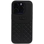 Audi Genuine Leather iPhone 14 Pro 6.1" czarny/black hardcase AU-TPUPCIP14P-Q8/D1-BK