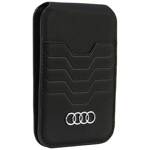 Audi Leather Wallet Card Slot Stand czarny/black MagSafe AU-MSCH-GT/D3-BK