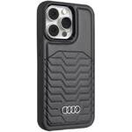 Audi Synthetic Leather MagSafe iPhone 13  Pro / 13 6.1" czarny/black hardcase AU-TPUPCMIP13P-GT/D3-BK