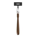 Audi uniwersalna smycz do telefonu 28cm  10mm Leather brązowy/brown AU-HSLSL-GT/D1-BN