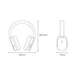 BASEUS BOWIE H1 WIRELESS HEADPHONES BLUETOOTH 5.2 ANC GRAY (NGTW230013)