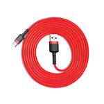 BASEUS CAFULE CABLE DURABLE NYLON BRAIDED WIRE USB / USB-C QC3.0 2A 2M RED (CATKLF-C09)