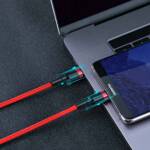 BASEUS CAFULE CABLE DURABLE NYLON CORD USB-C PD / USB-C PD PD2.0 60W 20V 3A QC3.0 1M BLACK-RED (CATKLF-G91)