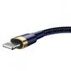 BASEUS CAFULE LIGHTNING CABLE 1M 2.4A NAVY BLUE/GOLD