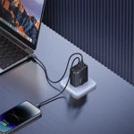 BASEUS CUBE PRO 65W GAN CHARGER 2X USB-C USB-A - BLACK