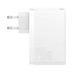 BASEUS GAN5 PRO FAST CHARGER 2XUSB-C + USB 140W EU WHITE (CCGP100202)