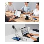 BASEUS GAN5 PRO FAST CHARGER 2XUSB-C + USB 140W EU WHITE (CCGP100202)