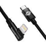 BASEUS MVP 2 ELBOW-SHAPED FAST CHARGING DATA CABLE TYPE-C TO IP 20W 2M BLACK