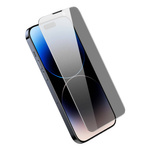 BASEUS PRIVACY TEMPERED GLASS FOR IPHONE 14 PRO MAX FULL SCREEN 0.3MM PRIVACY FILTER ANTI SPY + MOUNTING FRAME