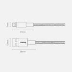 BASEUS TUNGSTEN USB - LIGHTNING CABLE 2,4 A 2 M BLACK (CALWJ-A01)