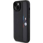 BMW BMHCP15M23PUPVK iPhone 15 Plus / 14 Plus 6.7" czarny/black hardcase Perforated Tricolor Line