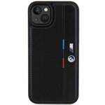 BMW BMHCP15M23PUPVK iPhone 15 Plus / 14 Plus 6.7" czarny/black hardcase Perforated Tricolor Line