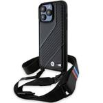 BMW BMHCP15X23PSCCK IPHONE 15 PRO MAX 6.7 "BLACK/BLACK HARDCASE M EDITION CARBON STRIPE & STRAP