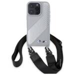 BMW BMHCP16L23PSCCG iPhone 16 Pro 6.3"    szary/grey hardcase M Edition Carbon Stripe & Strap