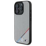 BMW BMHMP16X23PUPDG iPhone 16 Pro Max     6.9" szary/grey hardcase M Perforated Tricolor Line MagSafe