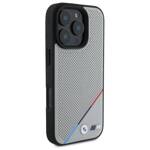 BMW BMHMP16X23PUPDG iPhone 16 Pro Max     6.9" szary/grey hardcase M Perforated Tricolor Line MagSafe