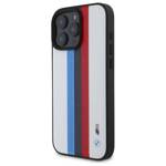 BMW BMHMP16X23PUPTH iPhone 16 Pro Max     6.9" biały/white hardcase M Perf. Tricolor Printed Stripes MagSafe