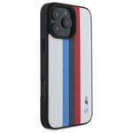 BMW BMHMP16X23PUPTH iPhone 16 Pro Max     6.9" biały/white hardcase M Perf. Tricolor Printed Stripes MagSafe