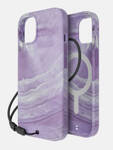 BODYGUARDZ CARVE MARBLE W/MAGSAFE, IPHONE 15 2023, MAGSAFE, ANTI-M, SUS, PURPLE/WHITE