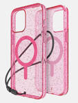 BODYGUARDZ CARVE W/MAGS, IPHONE 15 PRO MAX 2023, PINK PIZZAZZ GLITTER