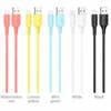 BOROPHONE USB CABLE - BX40 2.4A MICRO USB 1M SET 30 PCS 5 COLORS