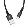 BOROPHONE USB KABEL - BX20 2A LIGHTNING 1M BLACK
