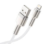 Baseus kabel Cafule Metal USB - Lightning 2,4A 1,0 m biały