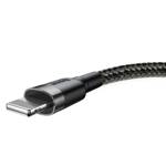 Baseus kabel Cafule USB - Lightning 0,5 m 2,4A szaro-czarny