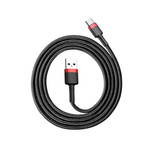 Baseus kabel Cafule USB - USB-C 1,0 m 3A czerwono-czarny