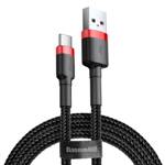 Baseus kabel Cafule USB - USB-C 1m 3A czerwono-czarny