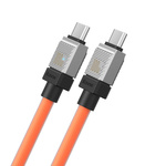 Baseus kabel CoolPlay USB-C - USB-C 2m 100W pomarańczowy