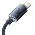 Baseus kabel Crystal Shine USB-C - Lightning 2,0 m 20W czarny