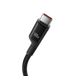 Baseus kabel Fish-Eye Fast Charging Data Cable USB-C to USB-C 100W 1m Cluster czarny