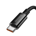 Baseus kabel Superior USB - USB-C 2,0m czarny 100W