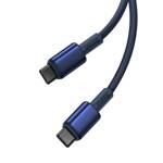 Baseus kabel Tungsten Gold Fast Charging Data Cable Type-C to Type-C 100W 2m niebieski