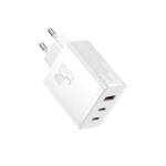 Baseus ładowarka sieciowa Cube Pro PD 65W 2x USB-C 1x USB biała