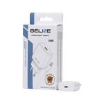 Beline Ład. siec. 1x USB-C 30W + kabel lightning biała /white PD 3.0  BLNCW30L GaN