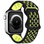 Beline pasek Apple Watch New Sport Silicone 42/44/45/49mm czarno-żółty black/yellow box