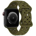 Beline pasek Apple Watch Silicone Woven 38/40/41mm oliwkowy /oliver box