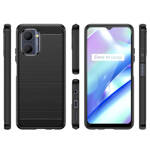 CARBON CASE CASE FOR REALME C33 FLEXIBLE SILICONE CARBON COVER BLACK